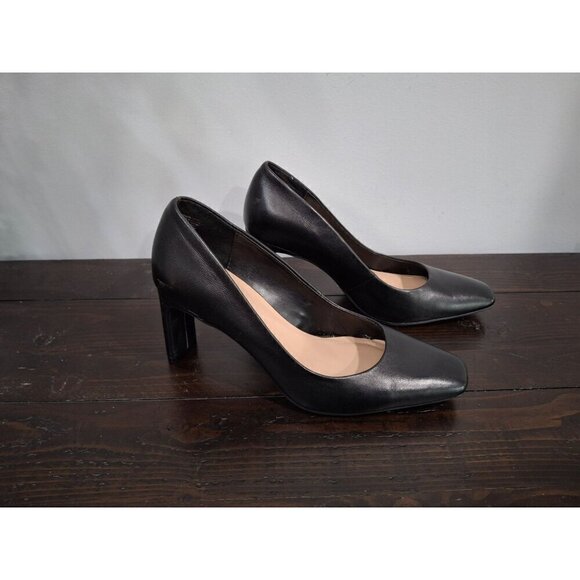 Alfani Step N' Flex Women's Tarah Black Leather Square-Toe Pumps/NWOB, Sz. 8M - Picture 3 of 11